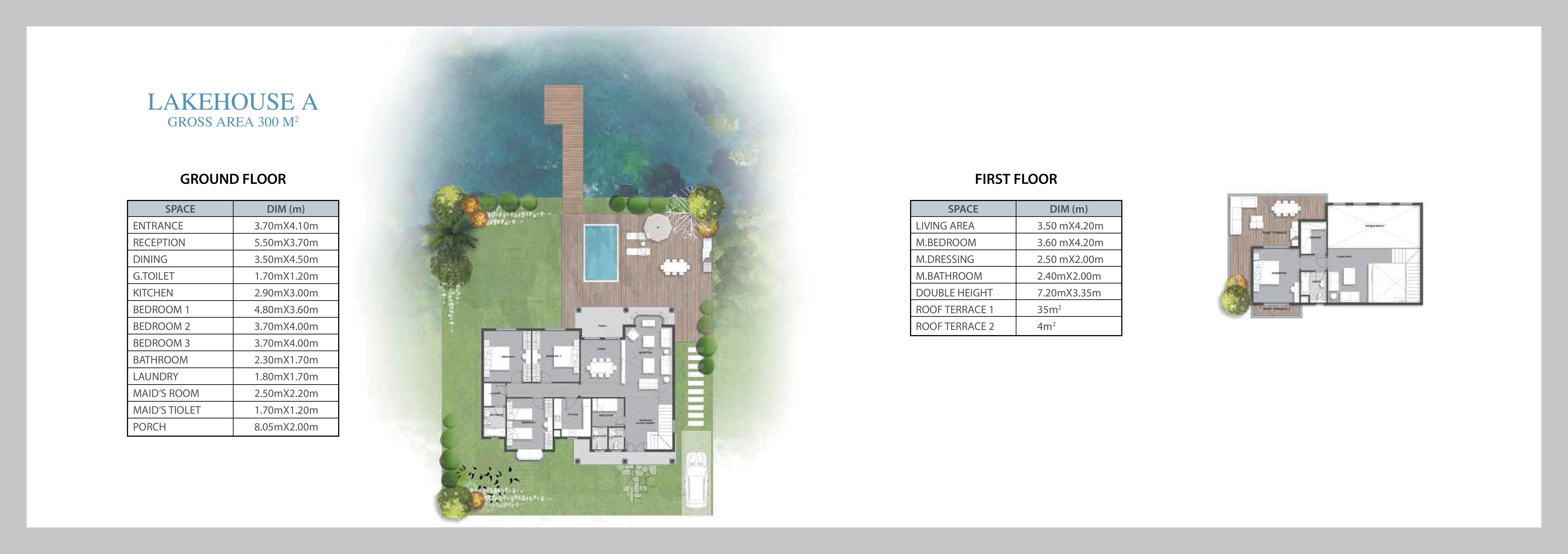 Floor plan for villa at Mountain View Chillout Park
