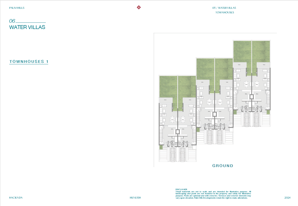 Floor plan for townhouse at Hacienda Heneish