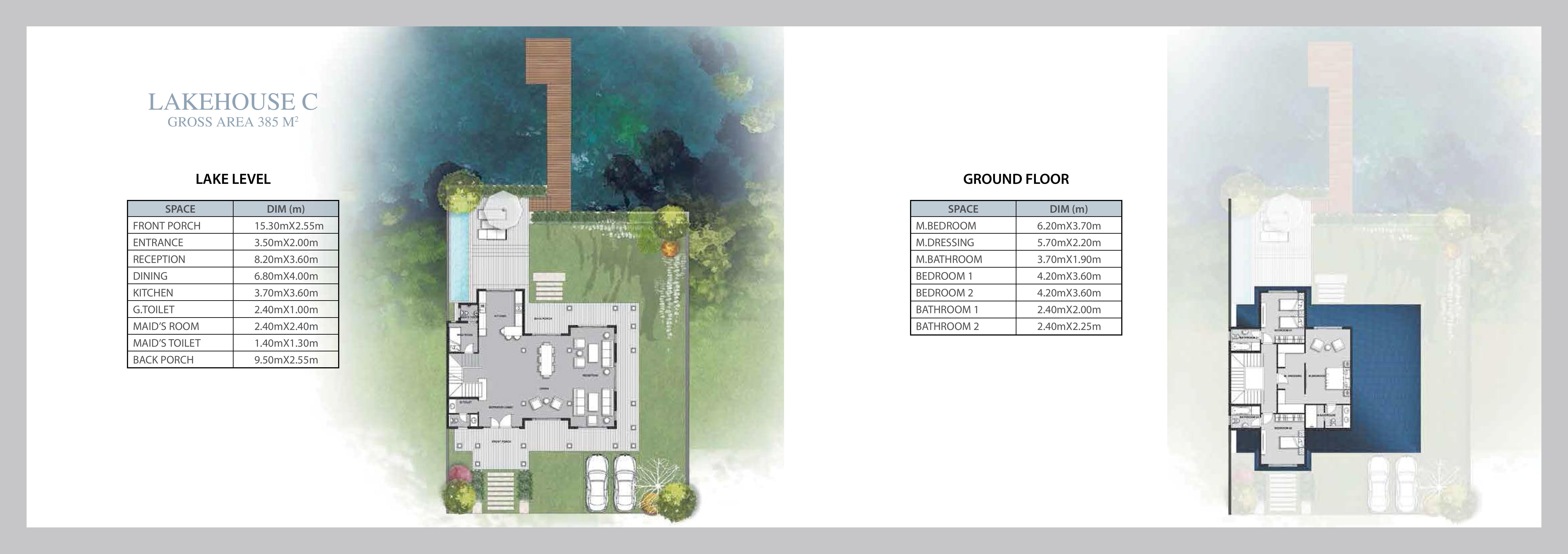 Floor plan for villa at Mountain View Chillout Park