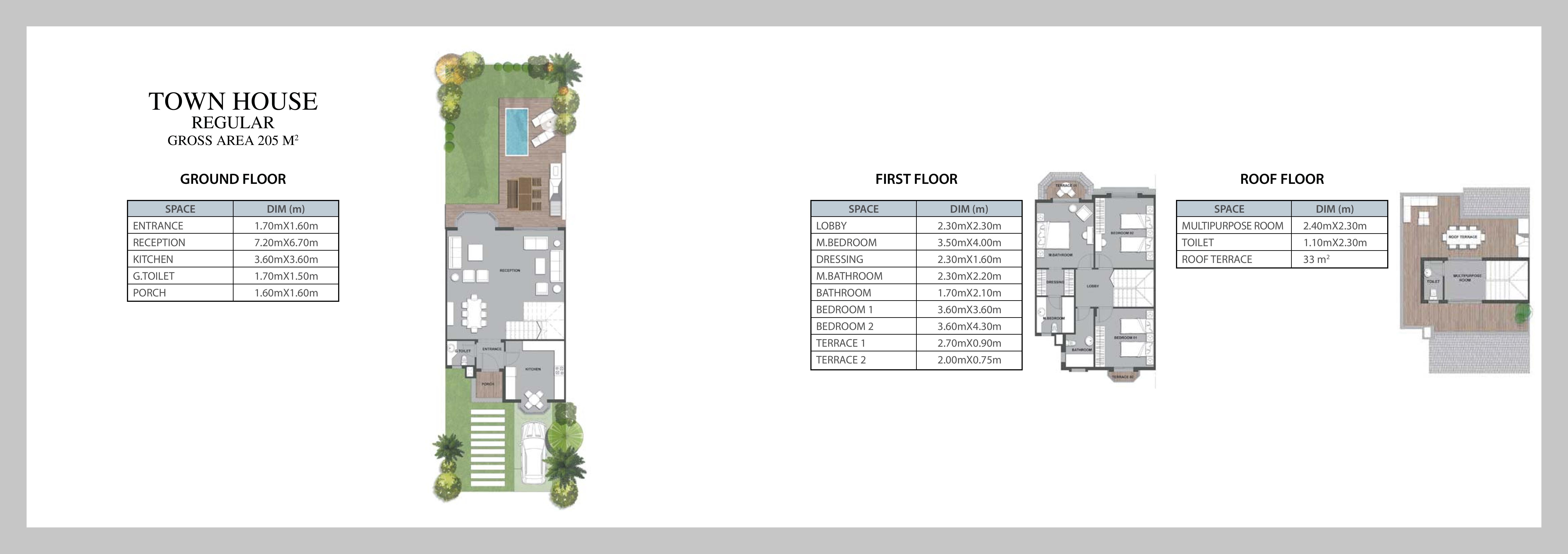 Floor plan for townhouse at Mountain View Chillout Park
