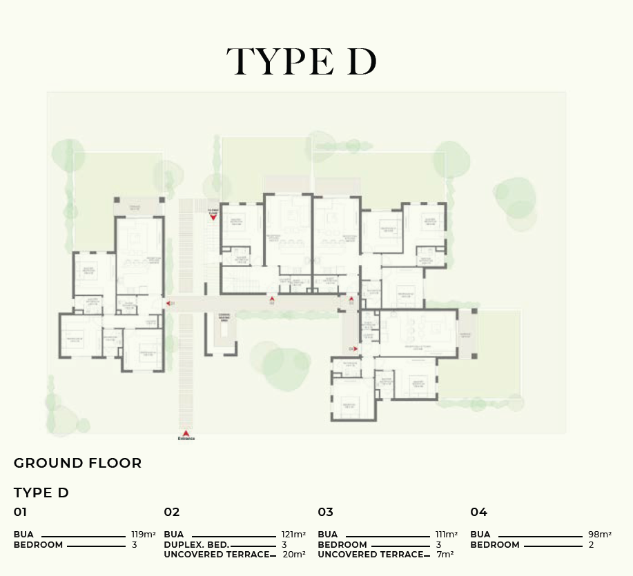 Floor plan for chalet at DUA