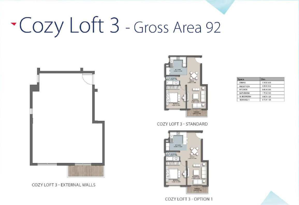 Floor plan for apartment at The Loft