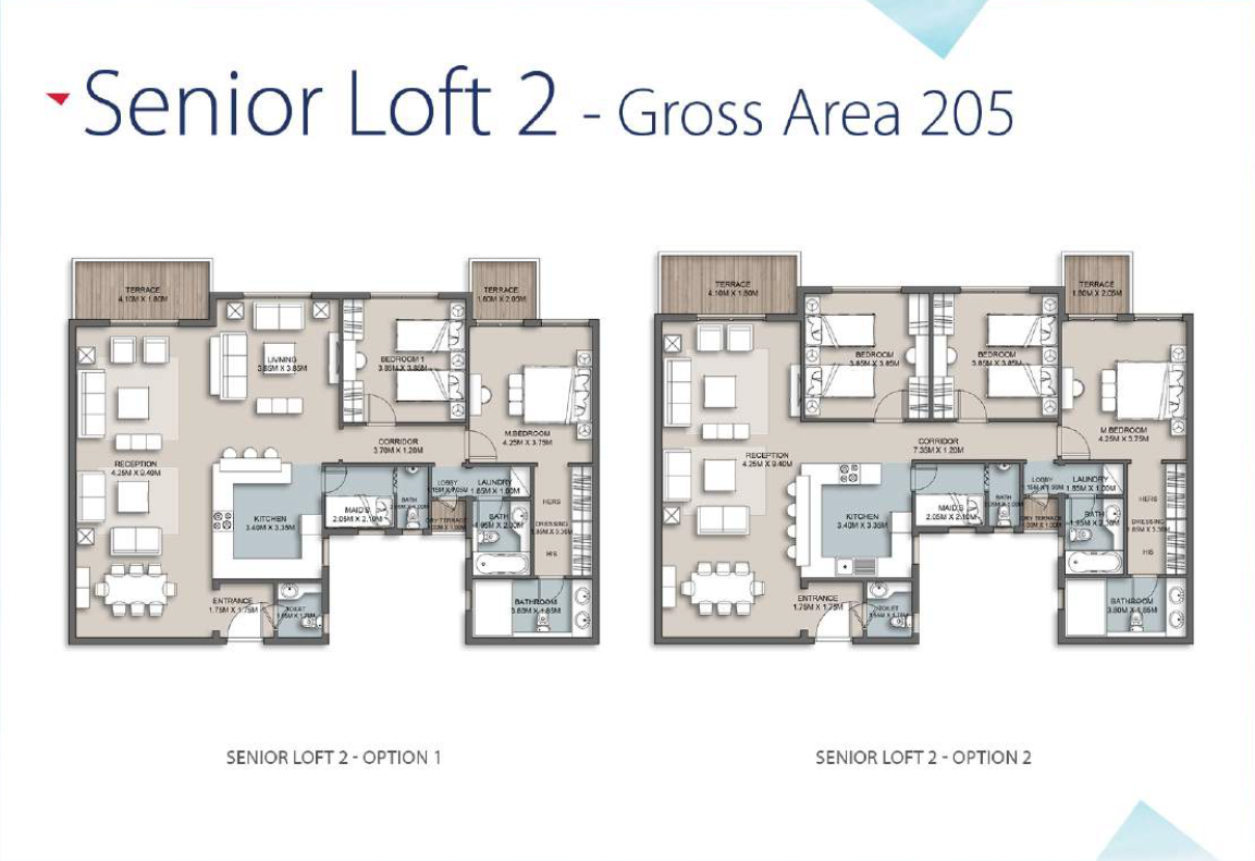 Floor plan for apartment at The Loft