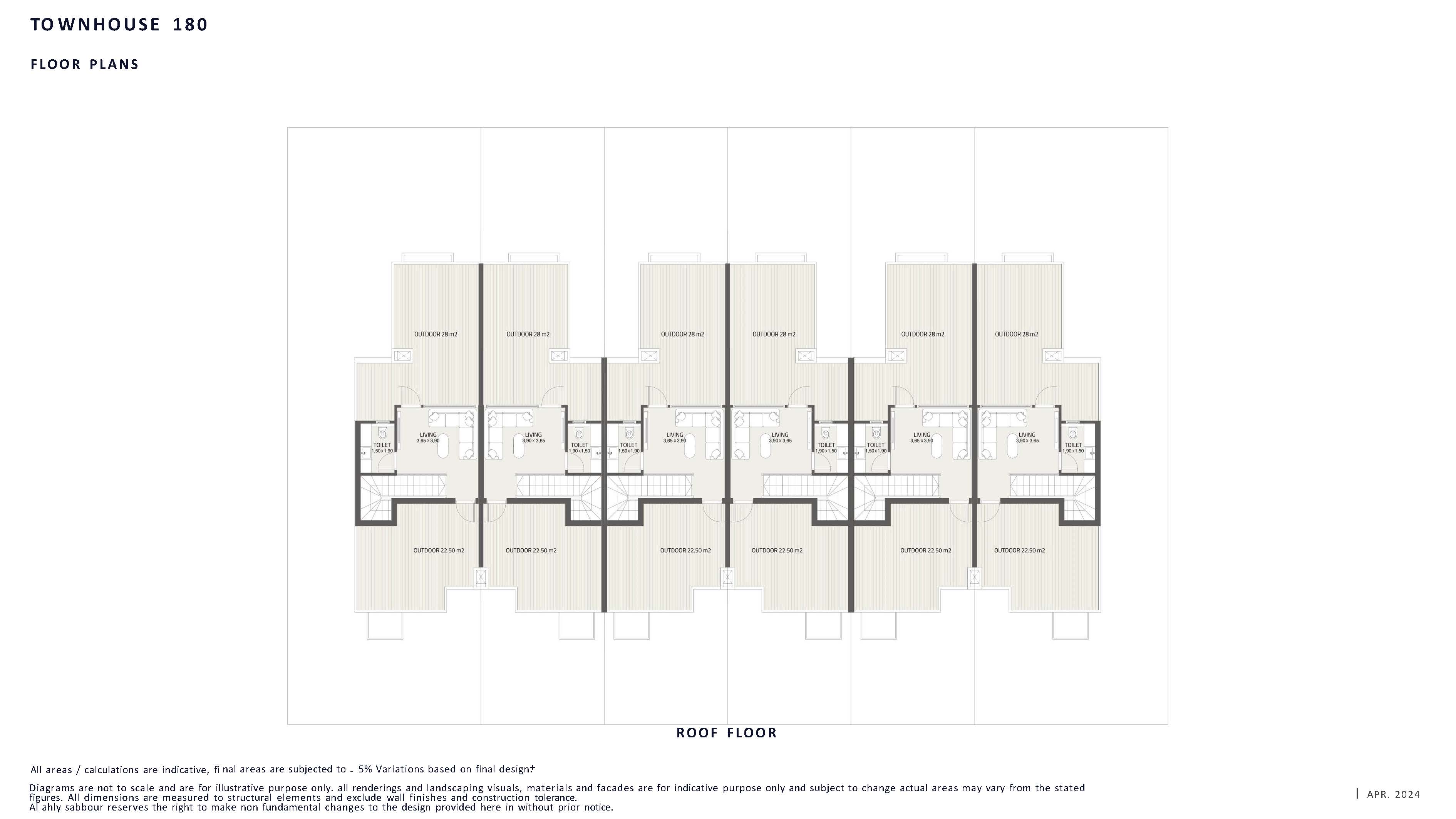 Floor plan for townhouse at At East