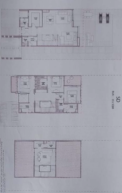 Floor plan for villa at Saada