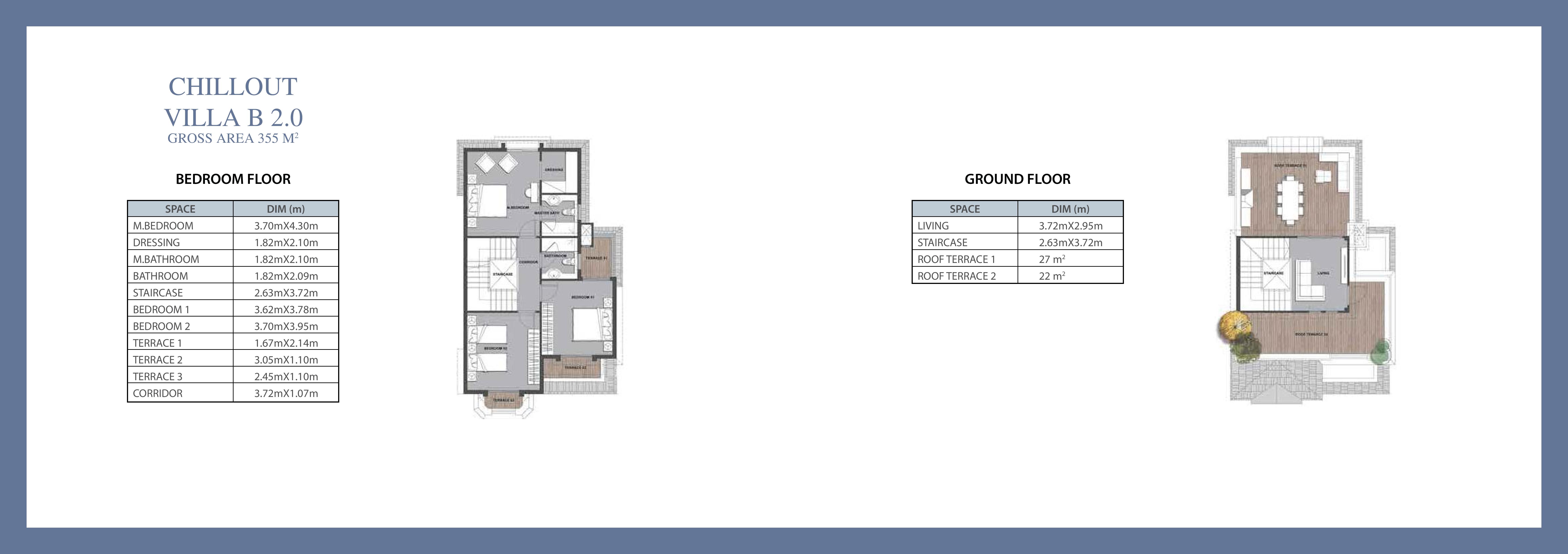 Floor plan for villa at Mountain View Chillout Park