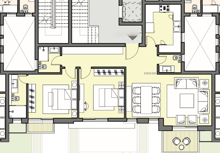 Floor plan for apartment at Haptown Park 226