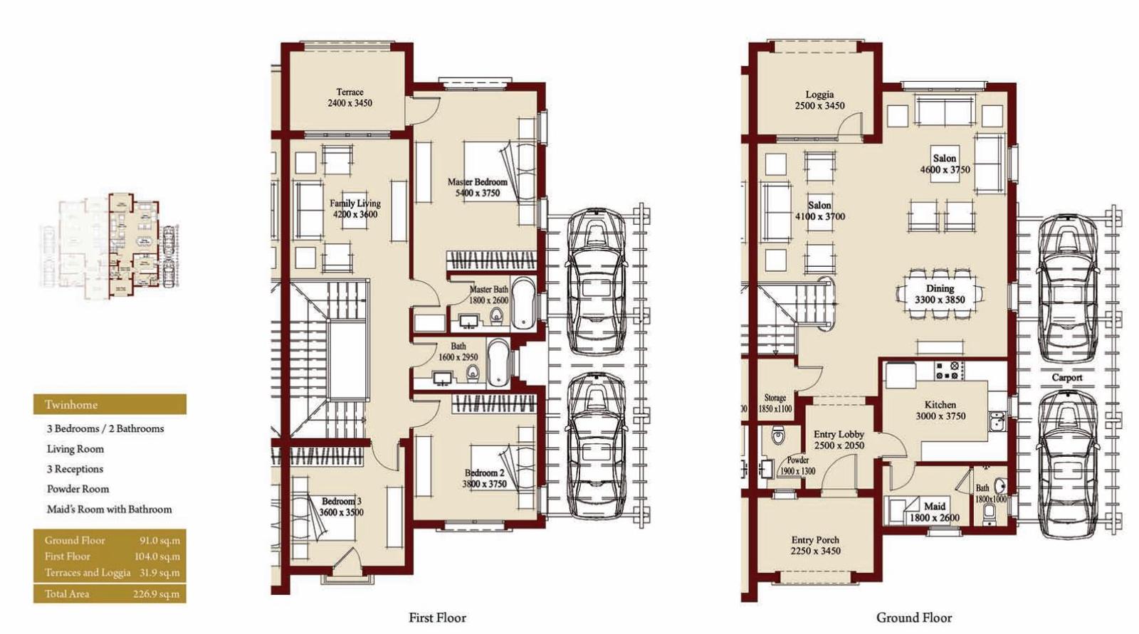 Floor plan for  at Mivida