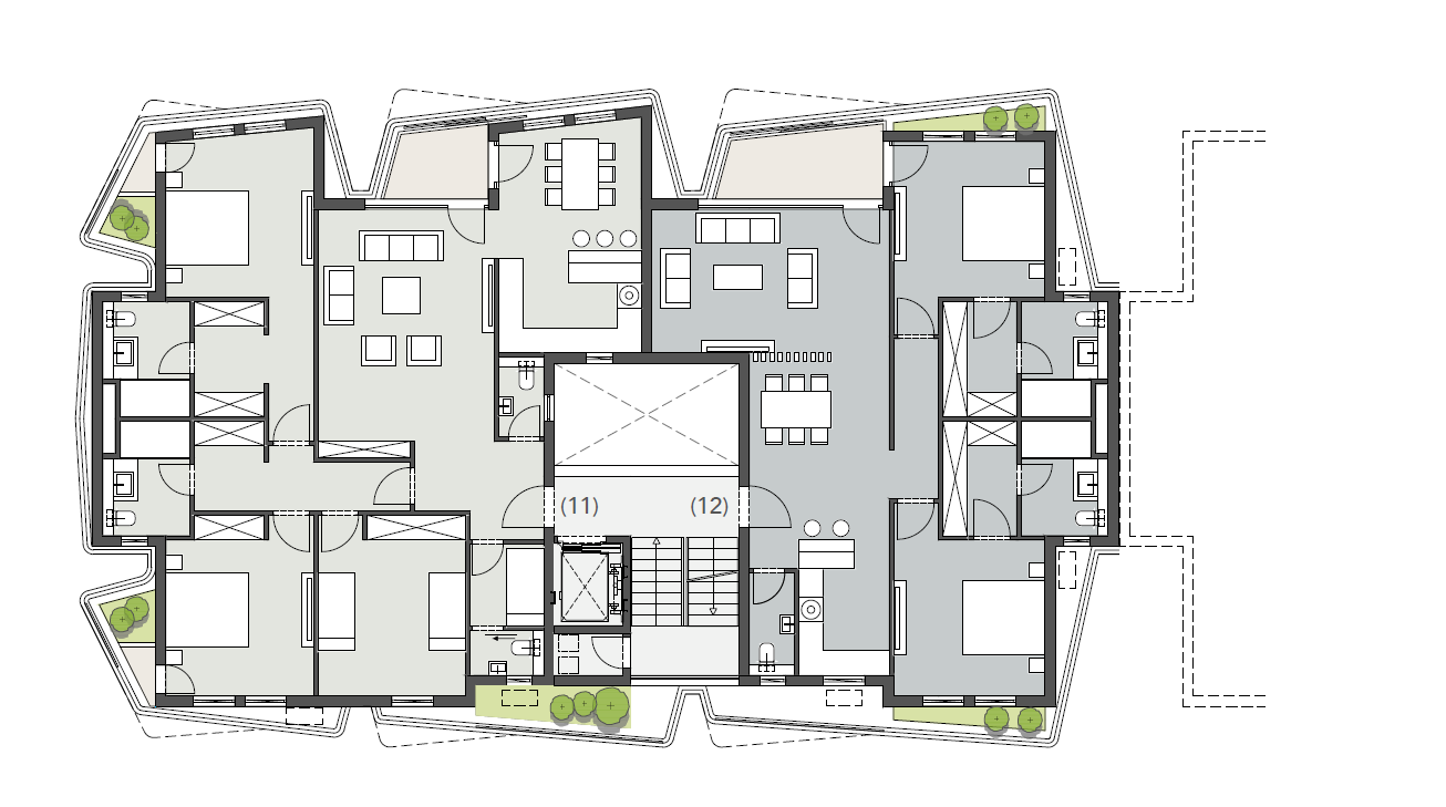 Floor plan for apartment at Badya
