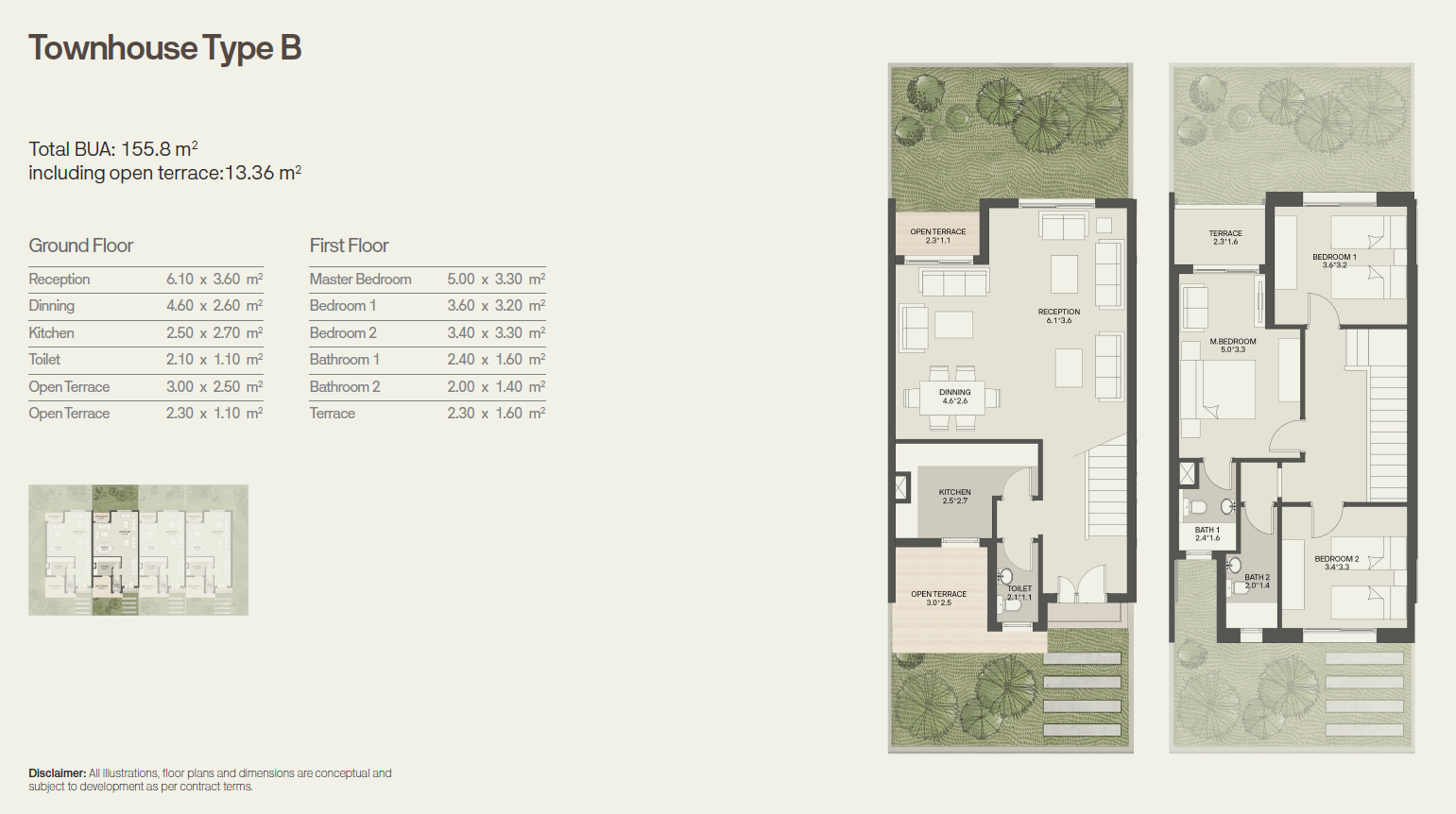 Floor plan for townhouse at Taj City