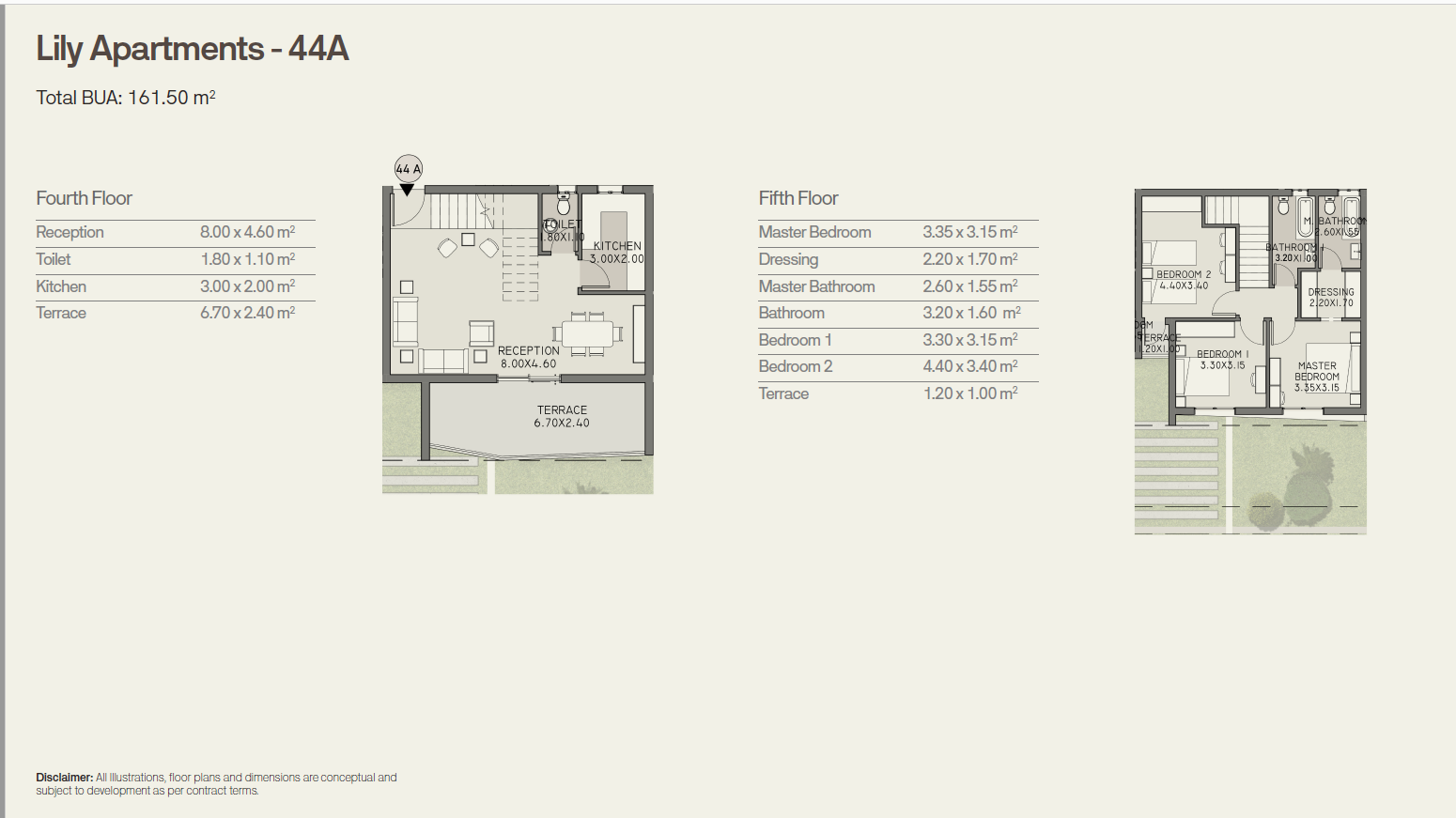 Floor plan for duplex at Taj City