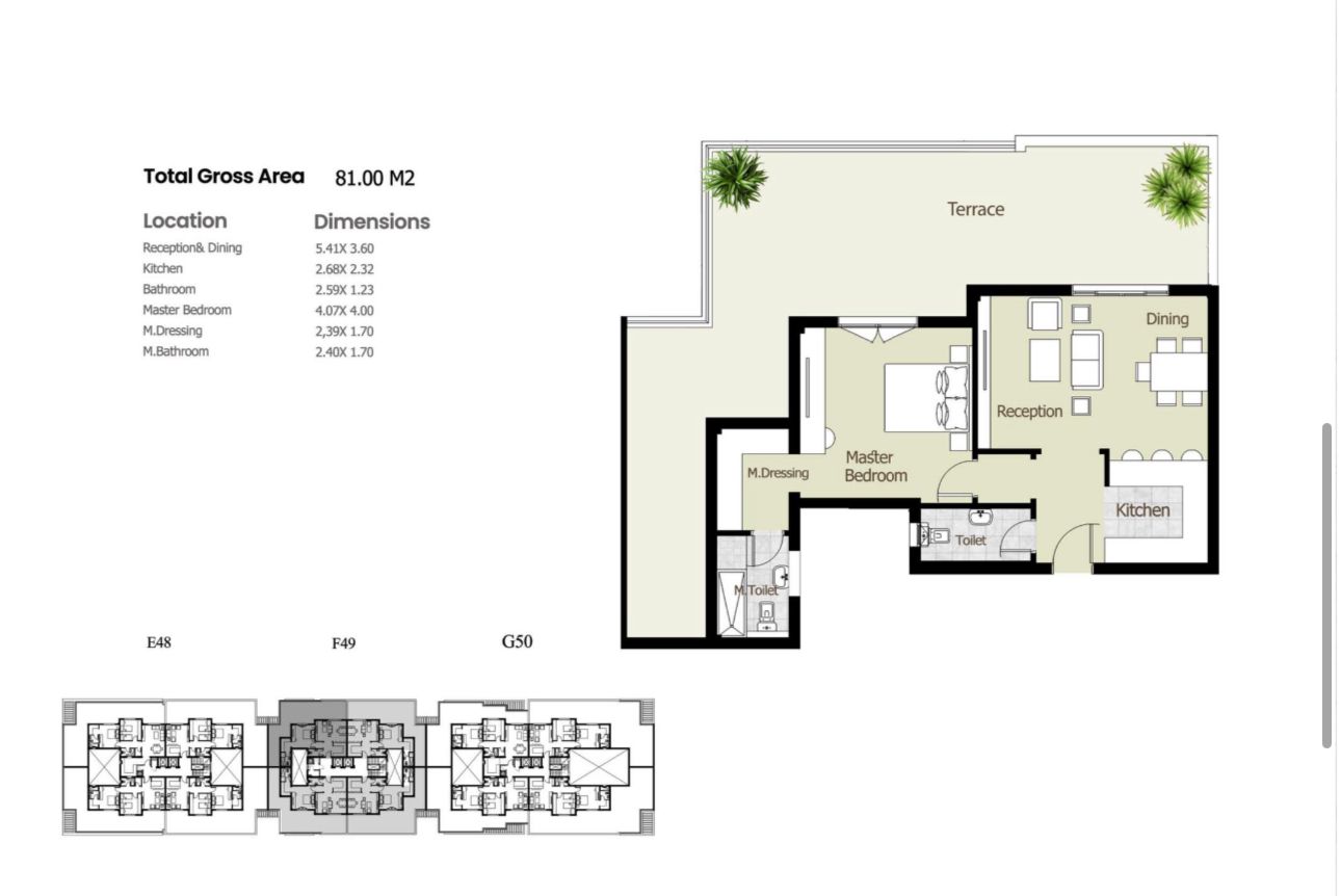 Floor plan for apartment at Azad Views