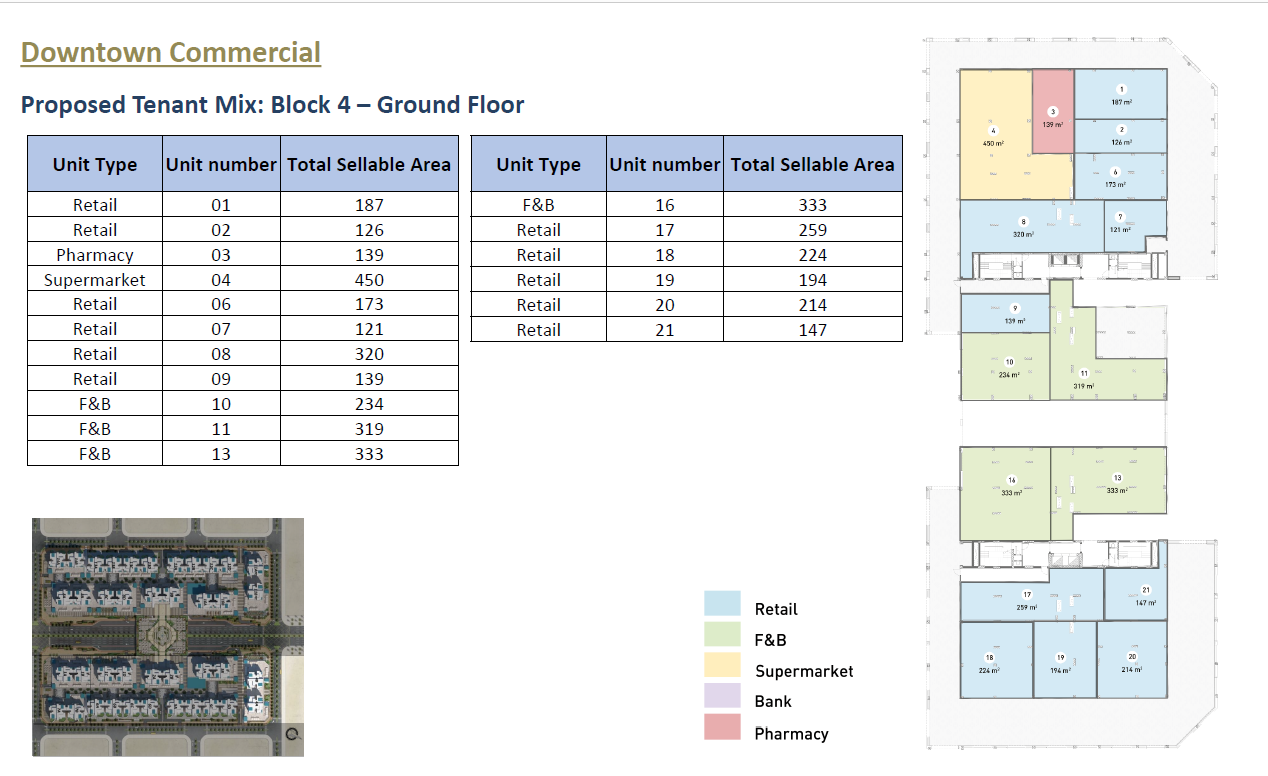 Floor plan for  at Downtown New Alamein