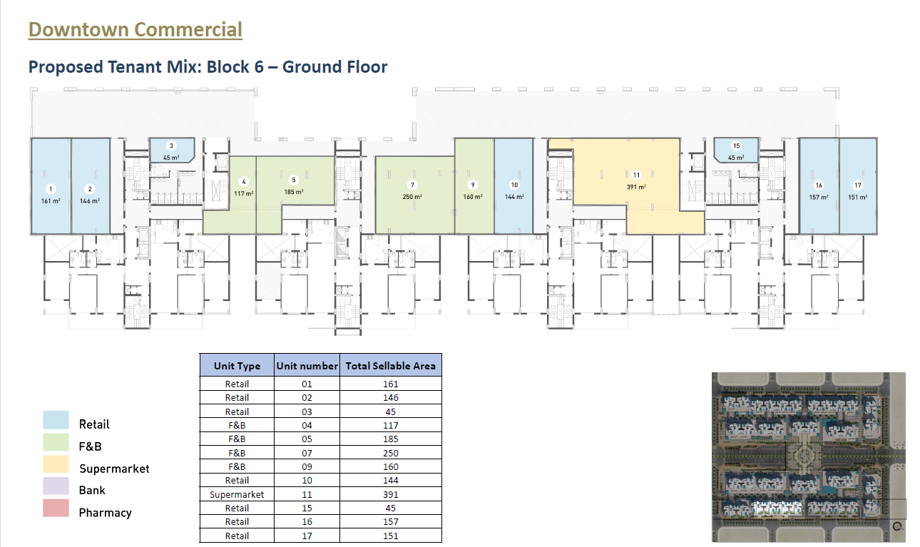 Floor plan for  at Downtown New Alamein
