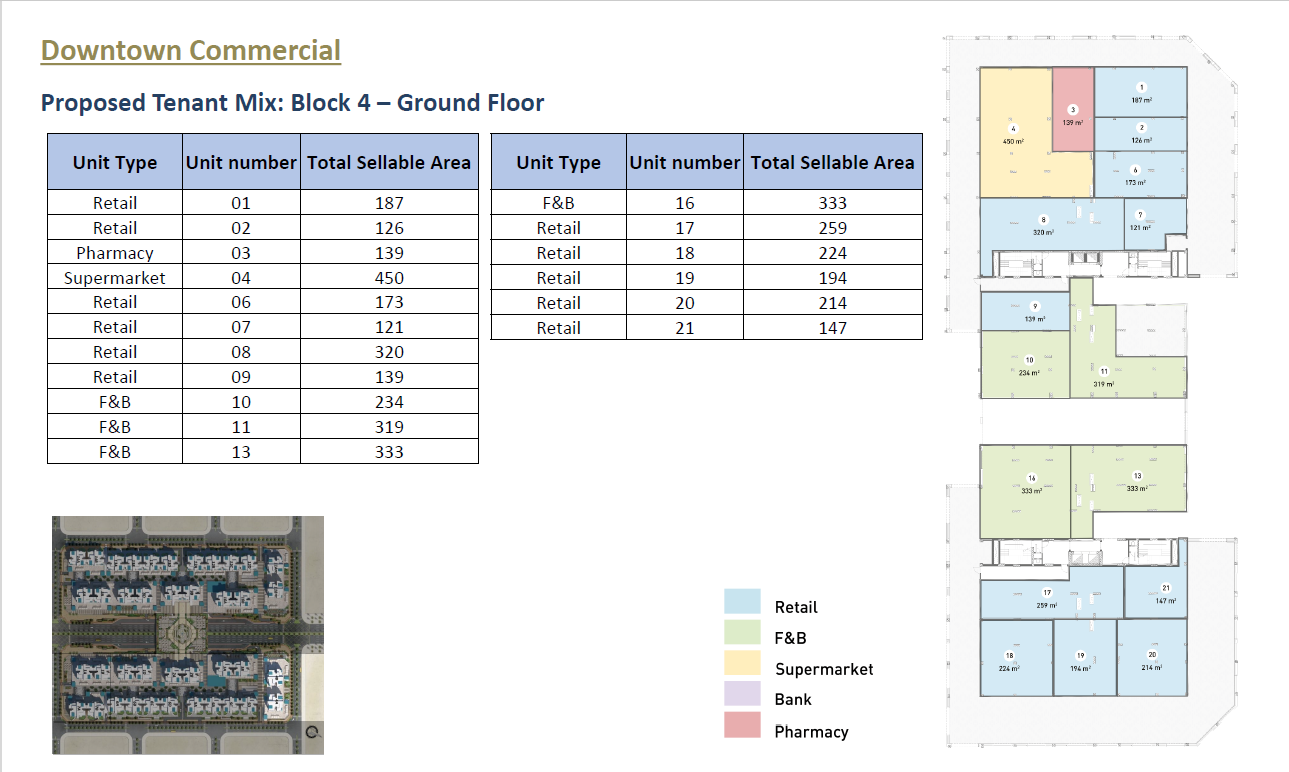 Floor plan for  at Downtown New Alamein