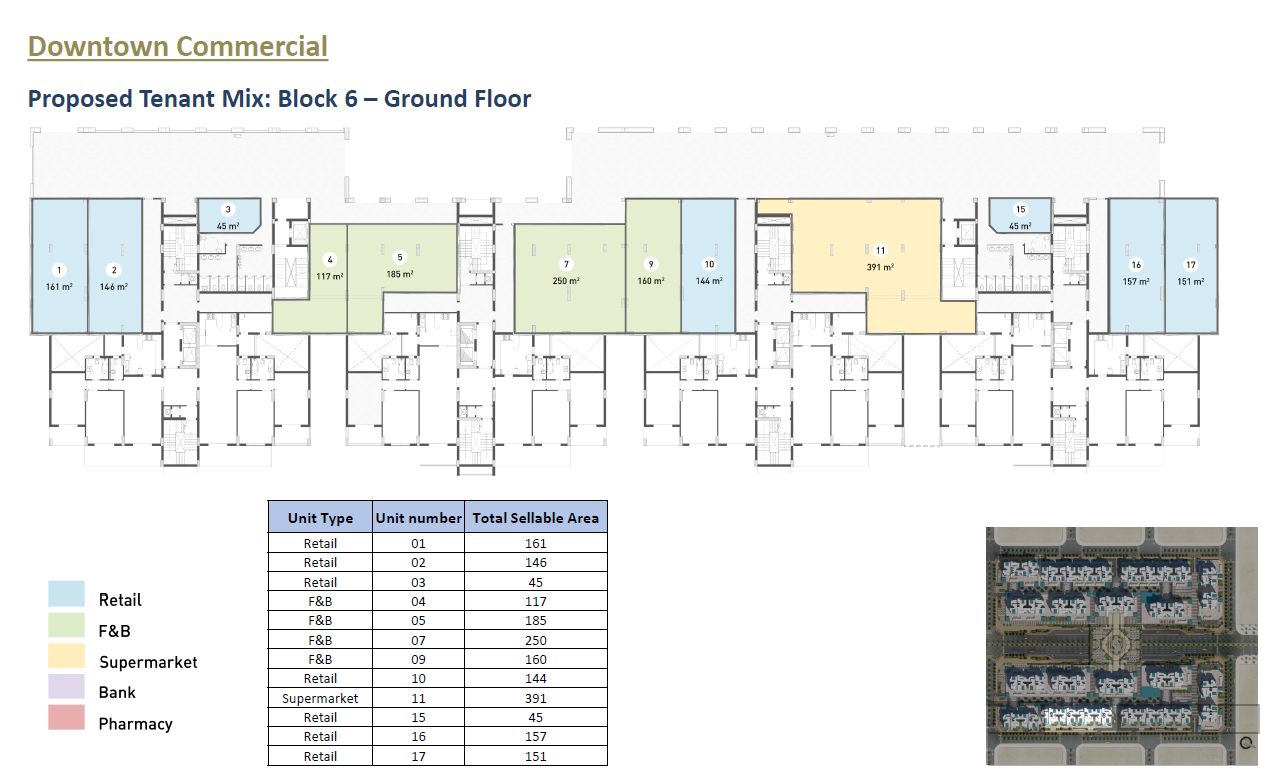 Floor plan for  at Downtown New Alamein
