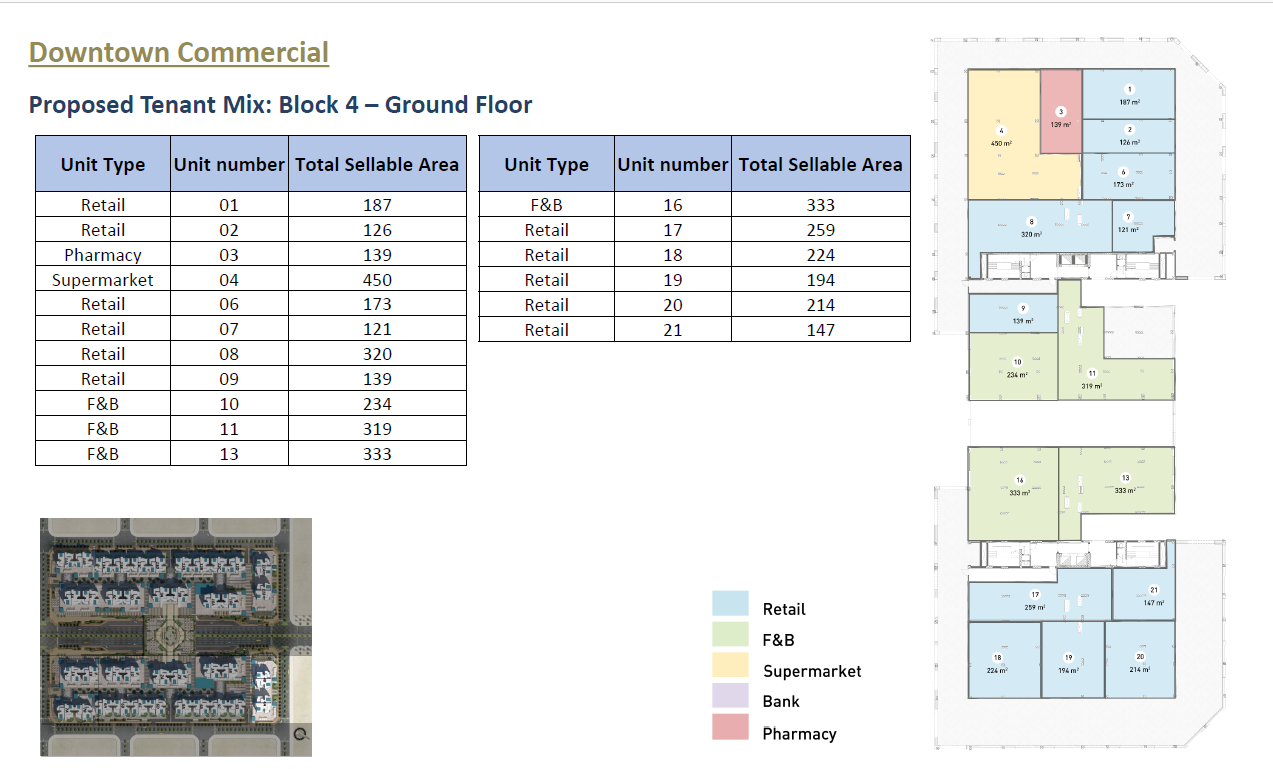 Floor plan for  at Downtown New Alamein