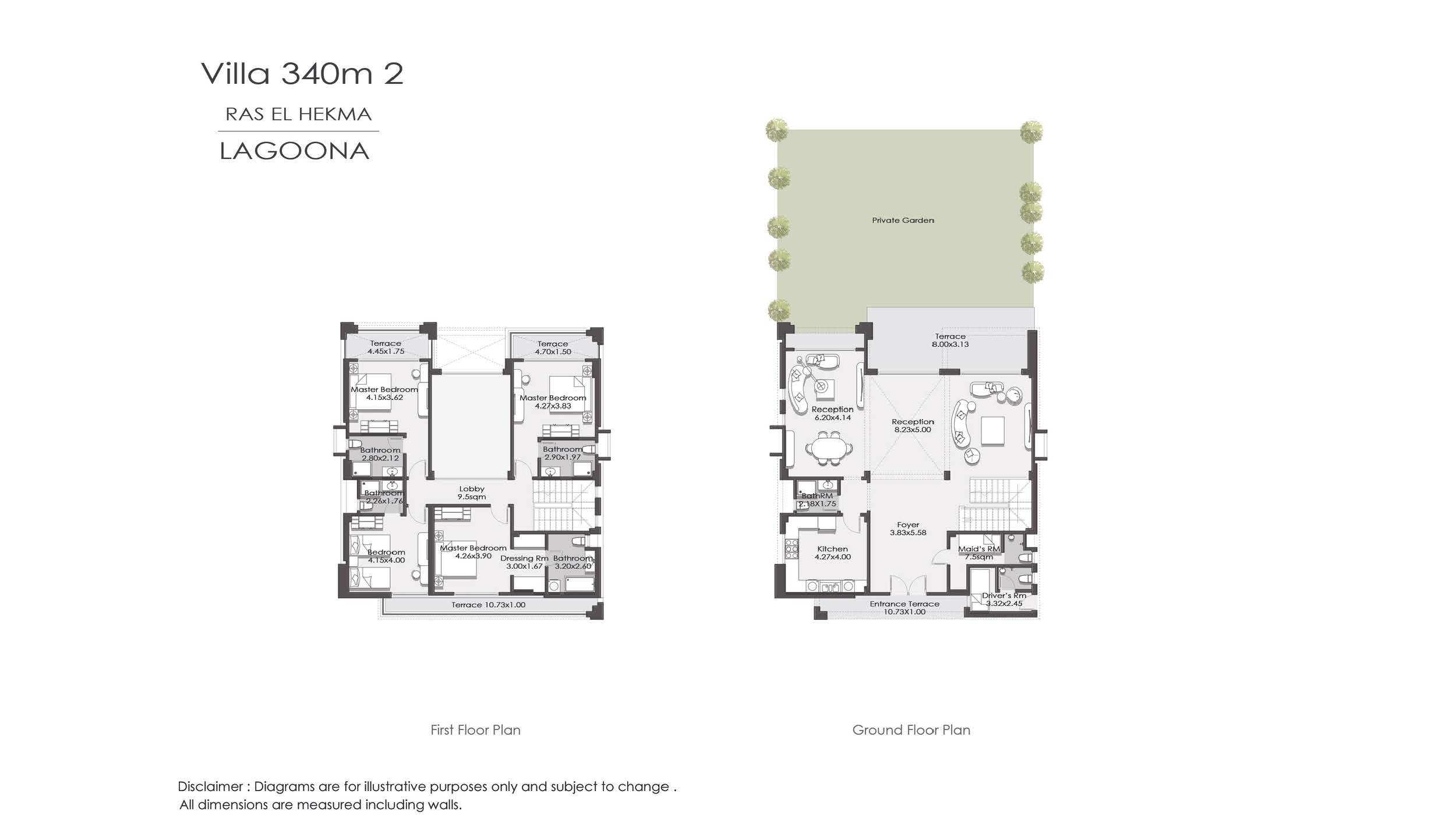 Floor plan for villa at La Vista Ras El Hekma