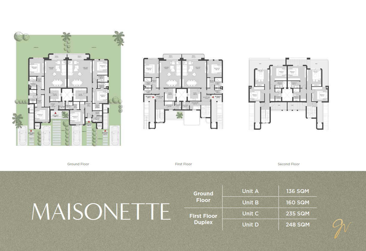 Floor plan for duplex at O West Orascom