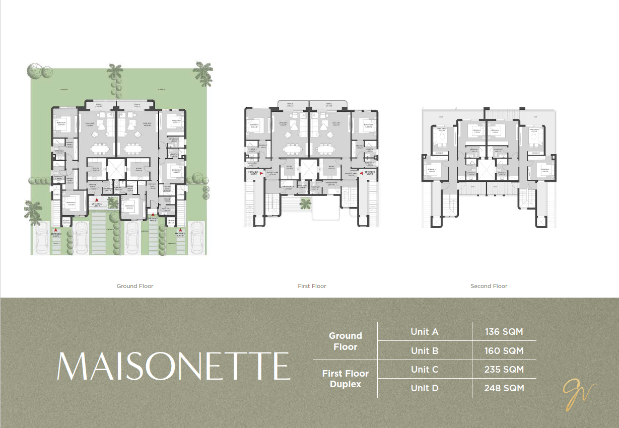 Floor plan for duplex at O West Orascom
