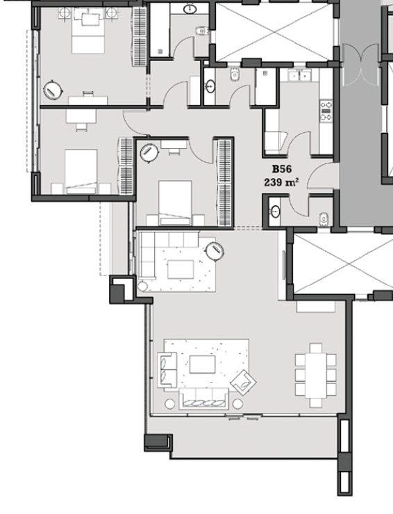 Floor plan for apartment at The View Waterway
