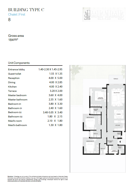 Floor plan for chalet at The Waterway North Coast