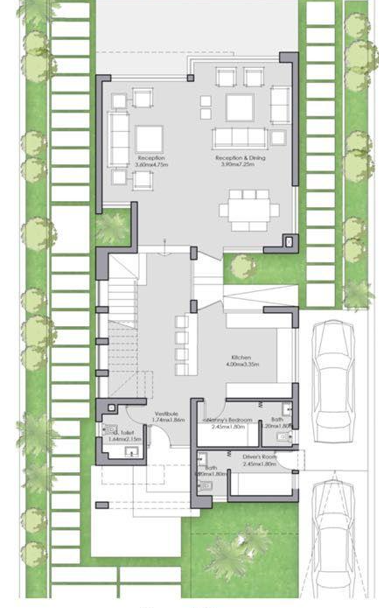 Floor plan for villa at The Crown