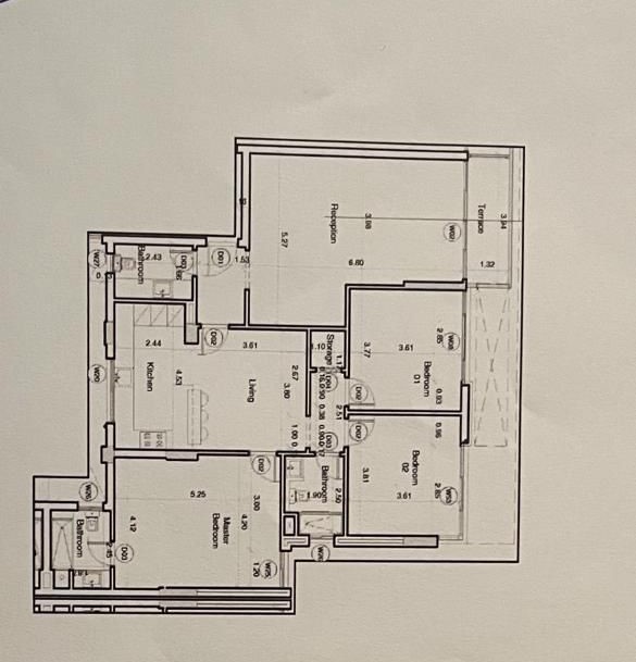 Floor plan for apartment at Scenario