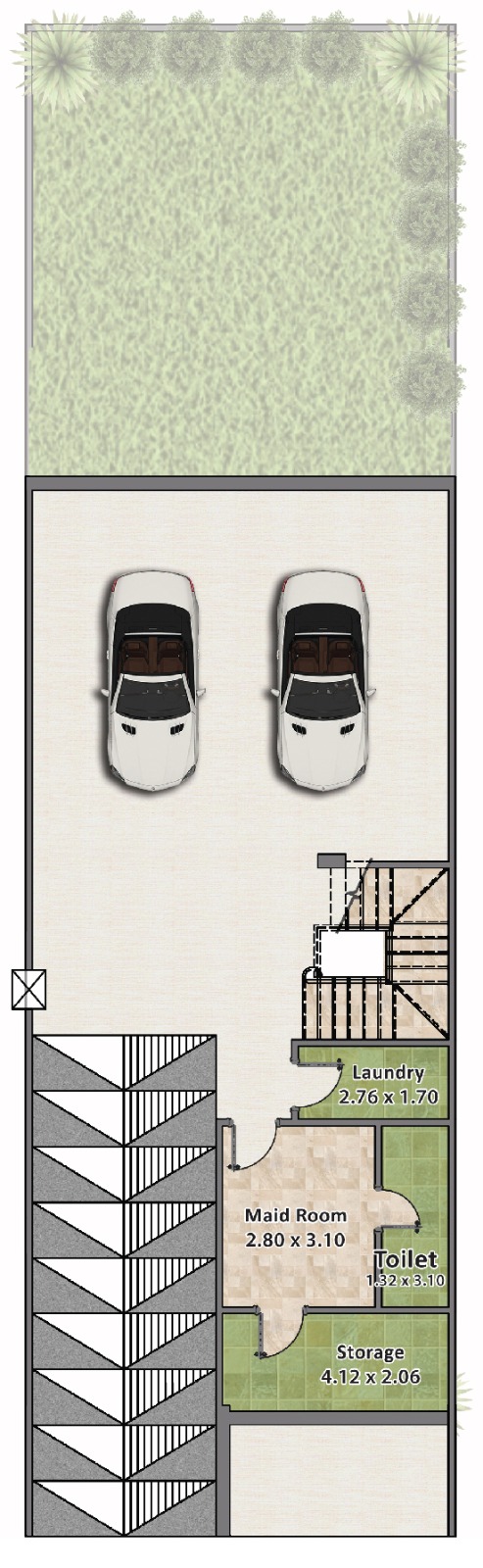 Floor plan for townhouse at Rock Eden