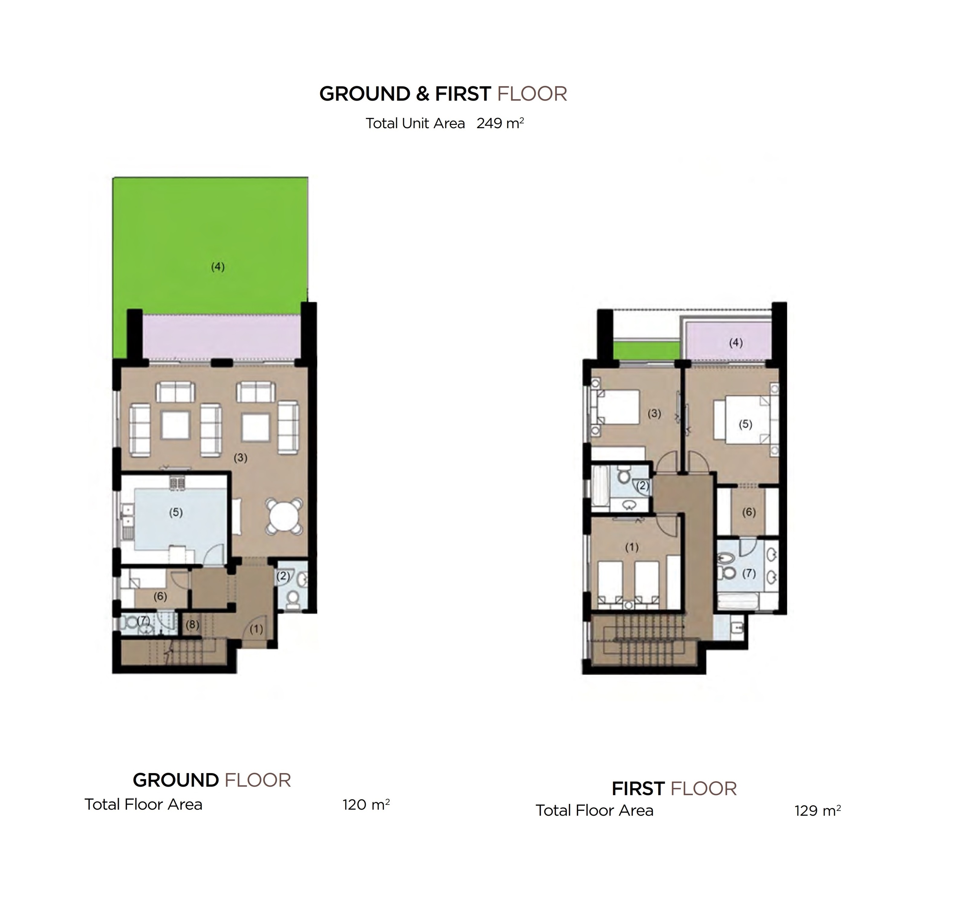 Floor plan for duplex at New Giza