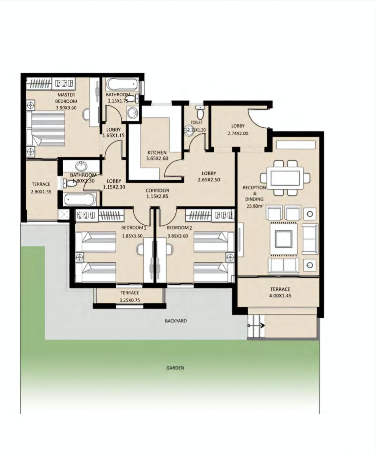 Floor plan for apartment at Jayd