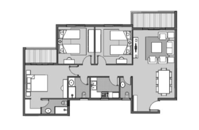Floor plan for apartment at Dejoya Residence