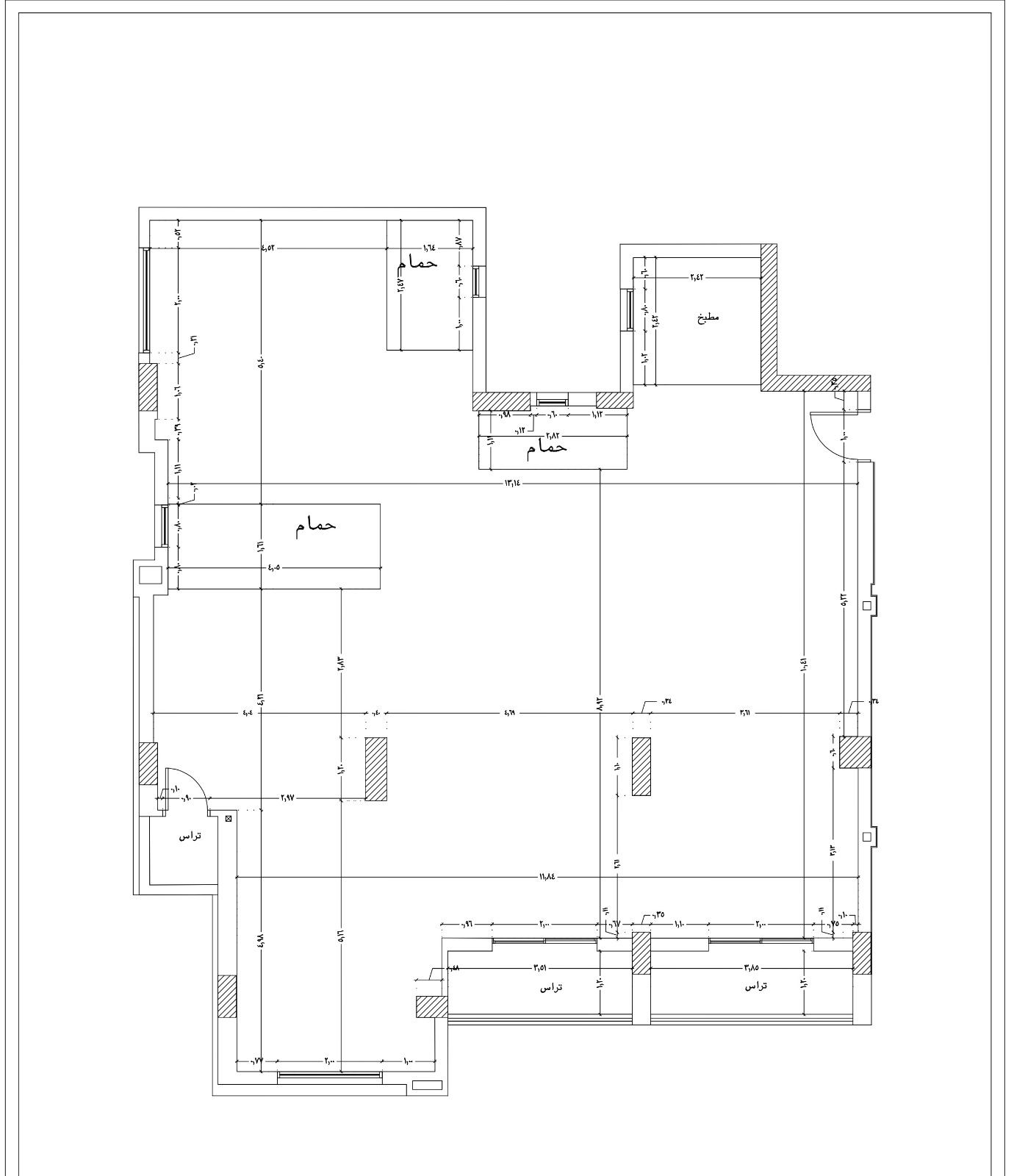 Floor plan for apartment at Capital Heights 1