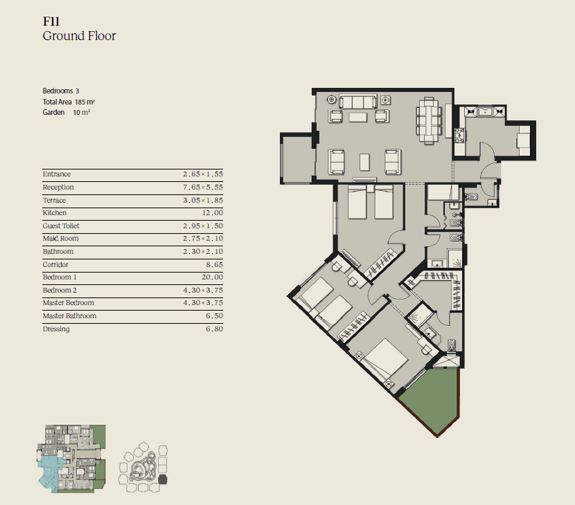 Floor plan for apartment at Ninety Avenue