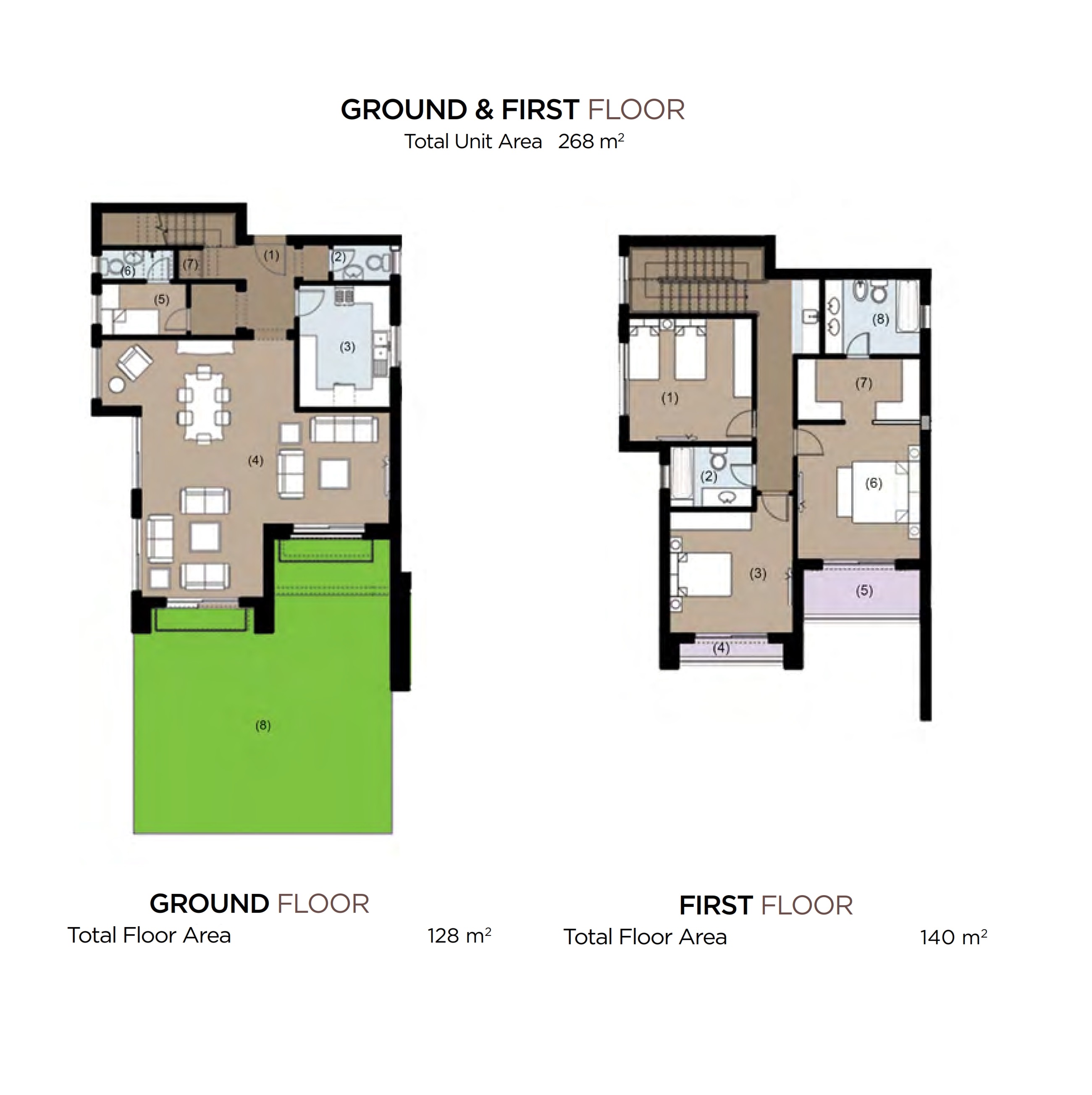 Floor plan for duplex at New Giza