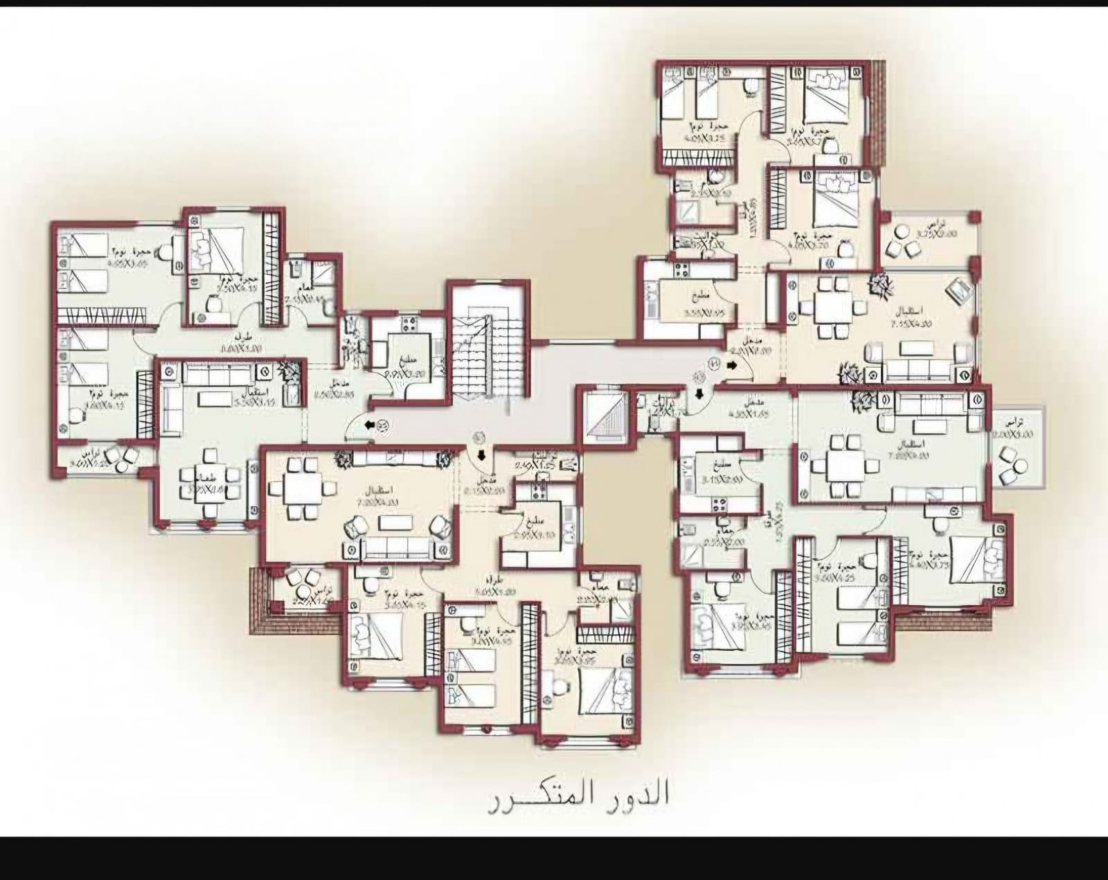 Floor plan for apartment at Madinaty