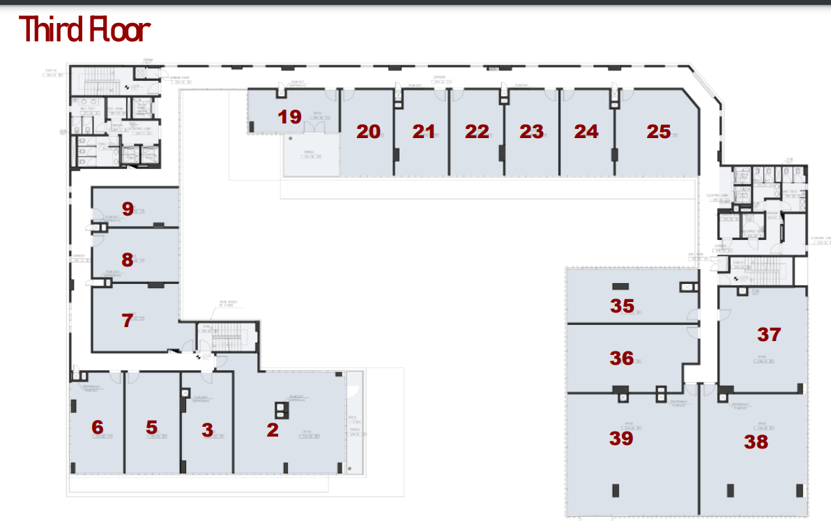 Floor plan for  at Five Fifty Five Business Complex