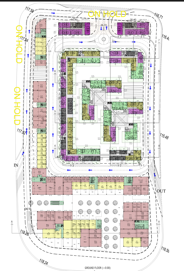 Floor plan for studio at Sky Ramp