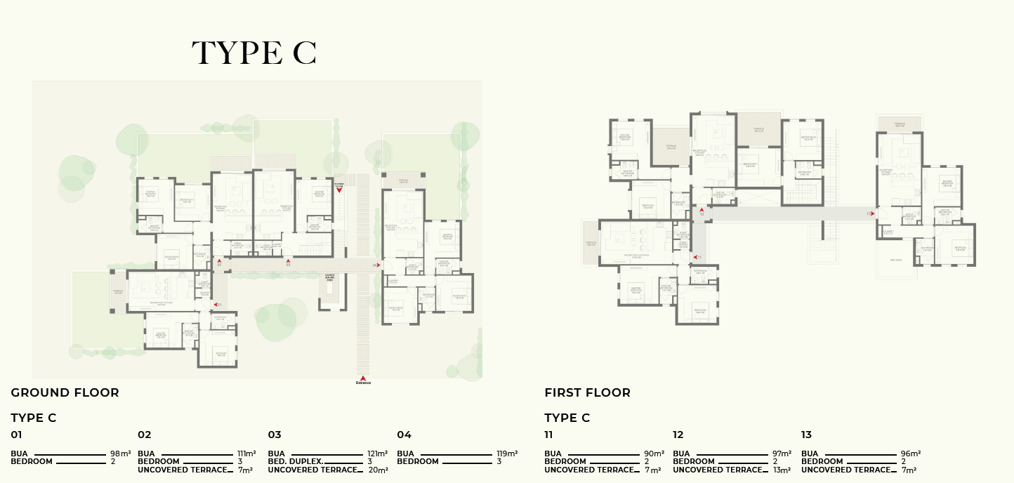 Floor plan for chalet at DUA