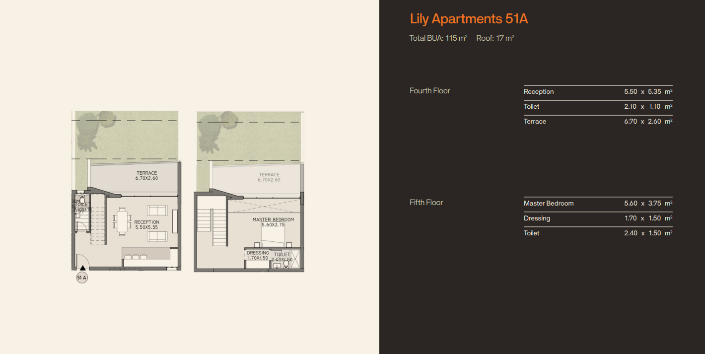 Floor plan for duplex at Taj City