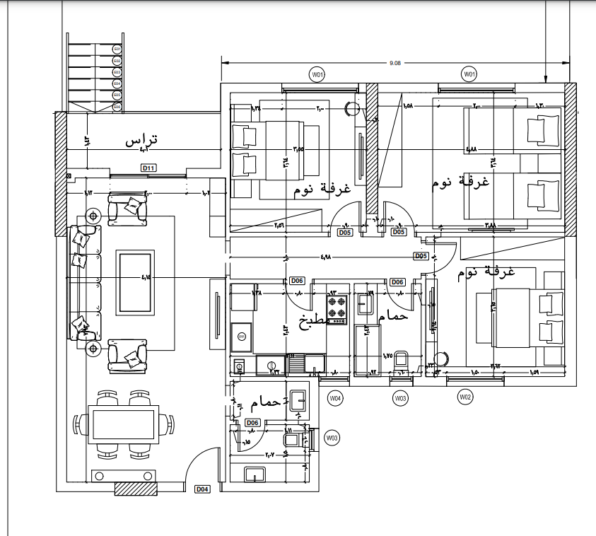 Floor plan for apartment at Capital Heights 1