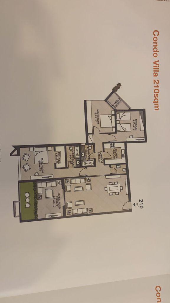 Floor plan for apartment at Granda Life