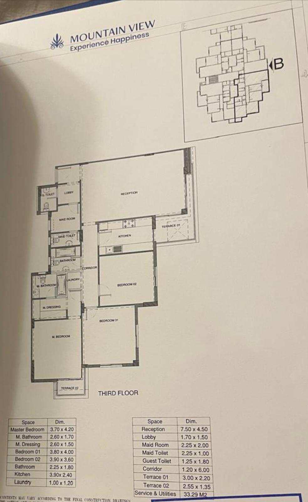 Floor plan for apartment at Mountain View iCity October