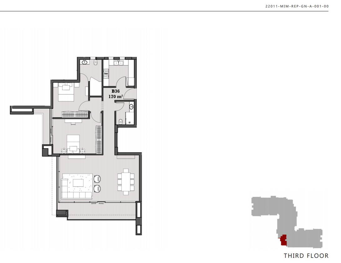 Floor plan for apartment at The View Waterway