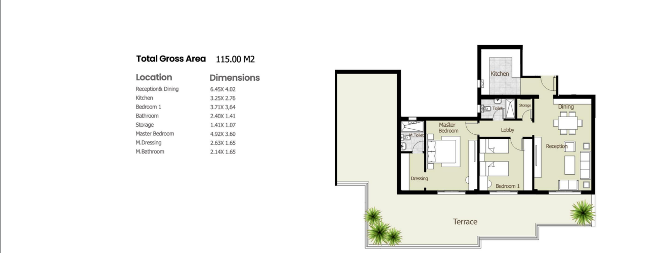 Floor plan for apartment at Azad Views