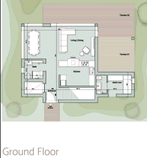 Floor plan for villa at Il Monte Galala