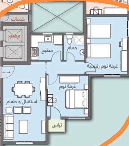Floor plan for apartment at Celia