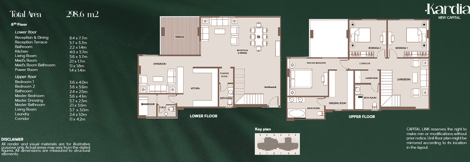 Floor plan for duplex at Kardia