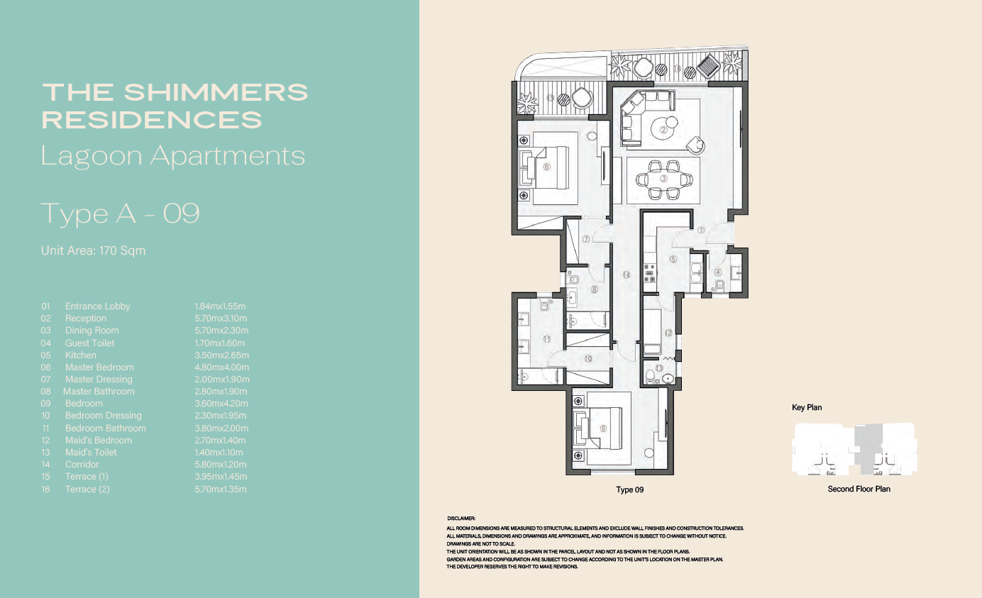 Floor plan for apartment at Swan Lake West