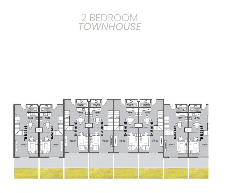 Floor plan for townhouse at Direction White
